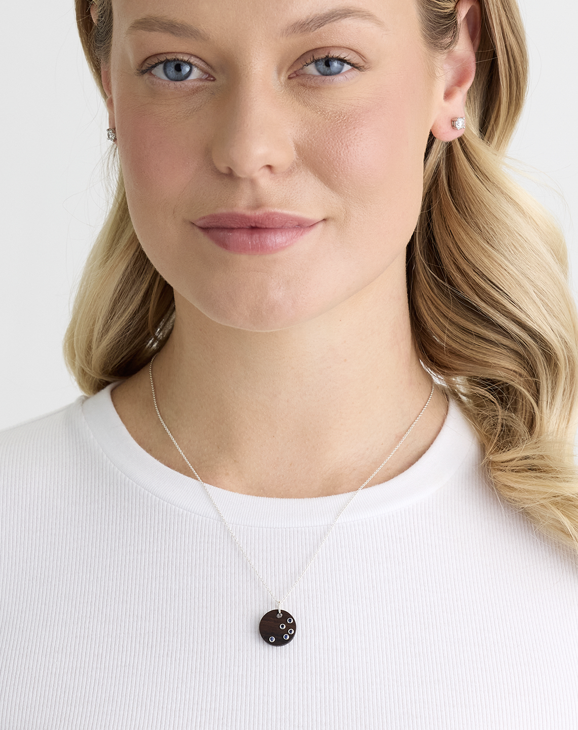 5 BLUE SAPPHIRE ROUND - White Gold