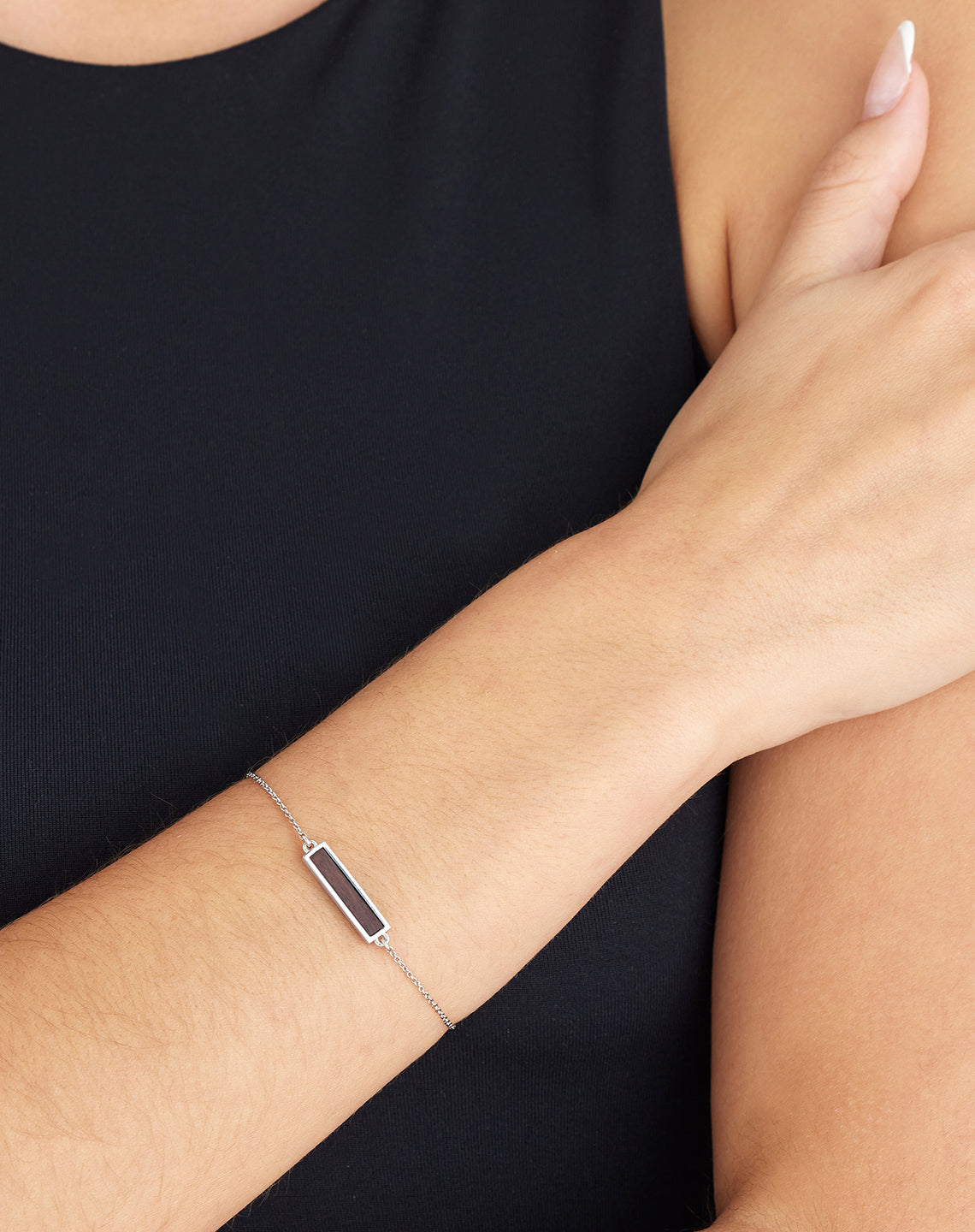 SILVER BAR BRACELET