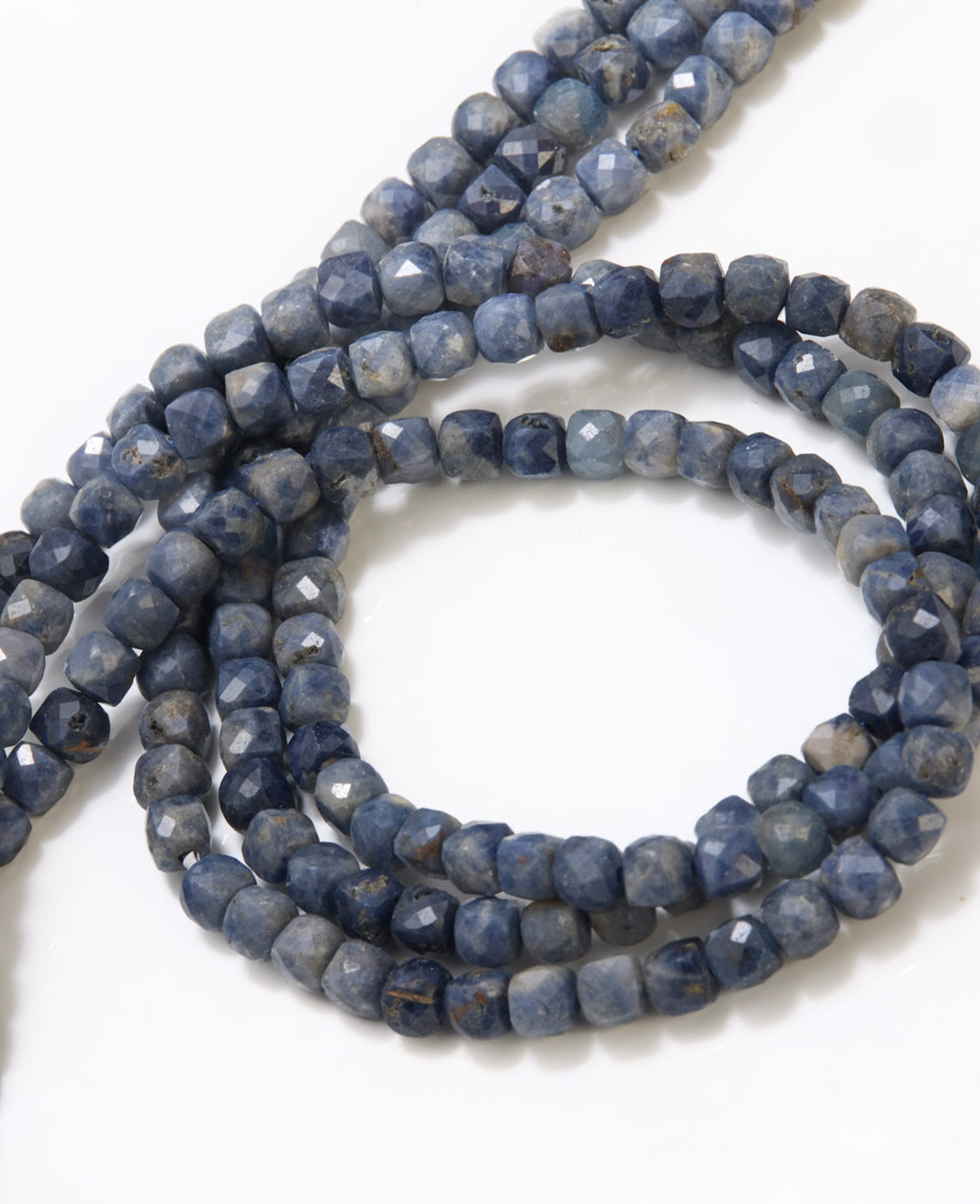 ROUND CHARM BLUE SAPPHIRE - Silver