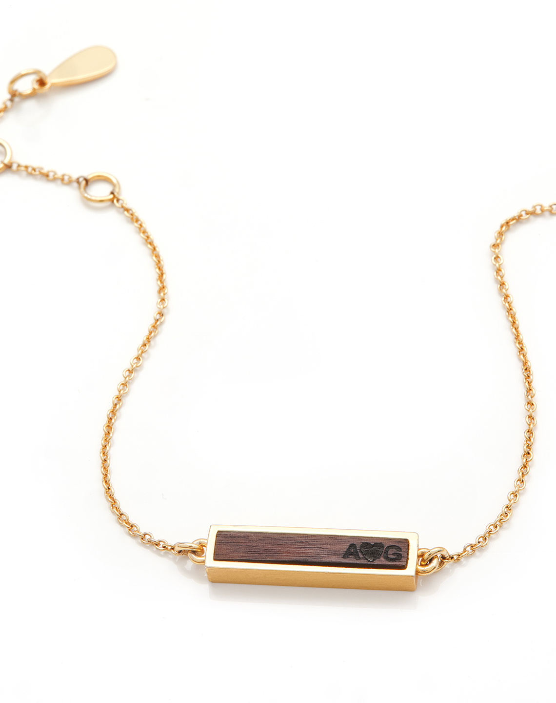 ENGRAVABLE GOLD BAR BRACELET