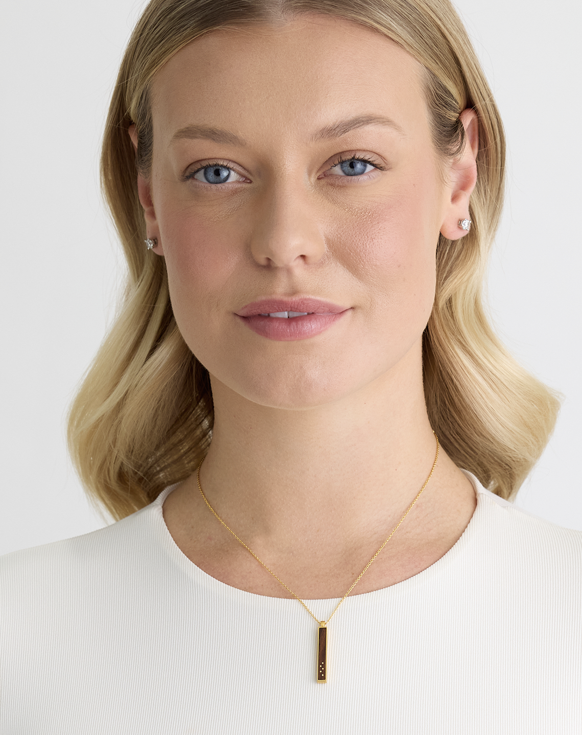 GOLD BAR INLAY PENDANT