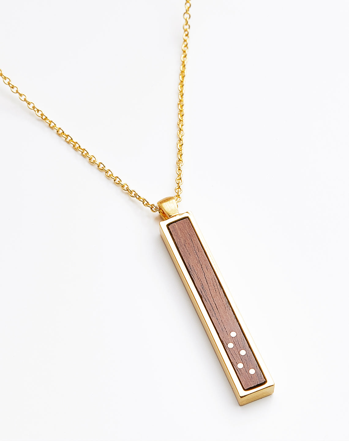GOLD BAR INLAY PENDANT