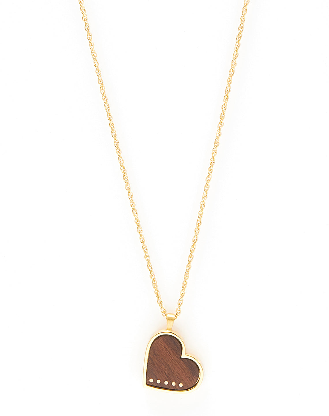 LARGE GOLD HEART INLAY