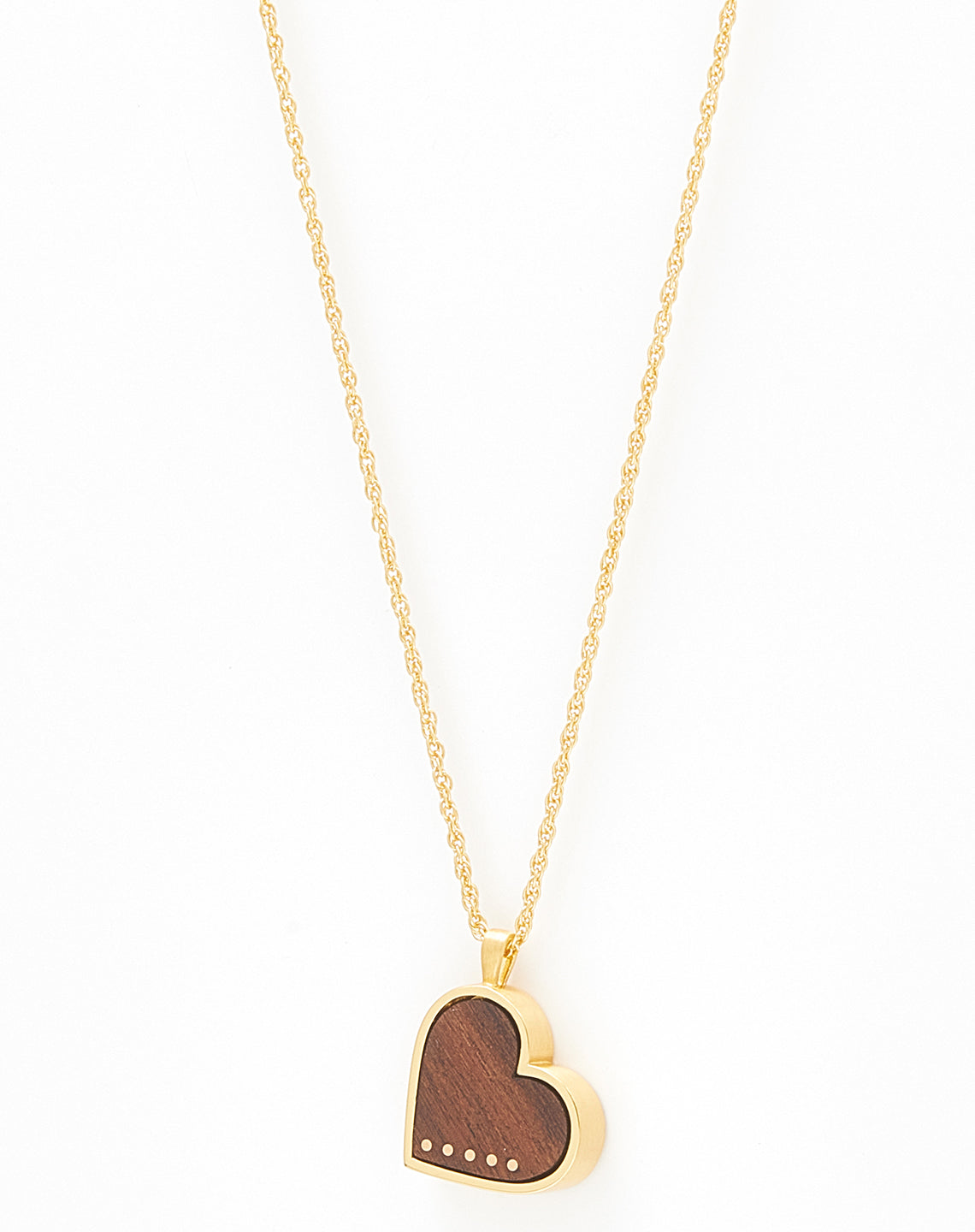 LARGE GOLD HEART INLAY