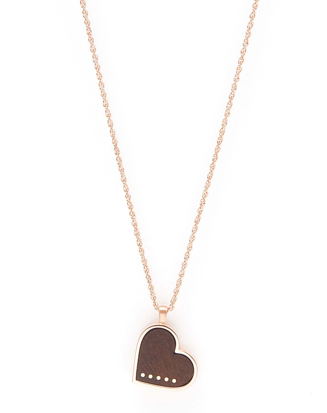 LARGE ROSE GOLD HEART INLAY