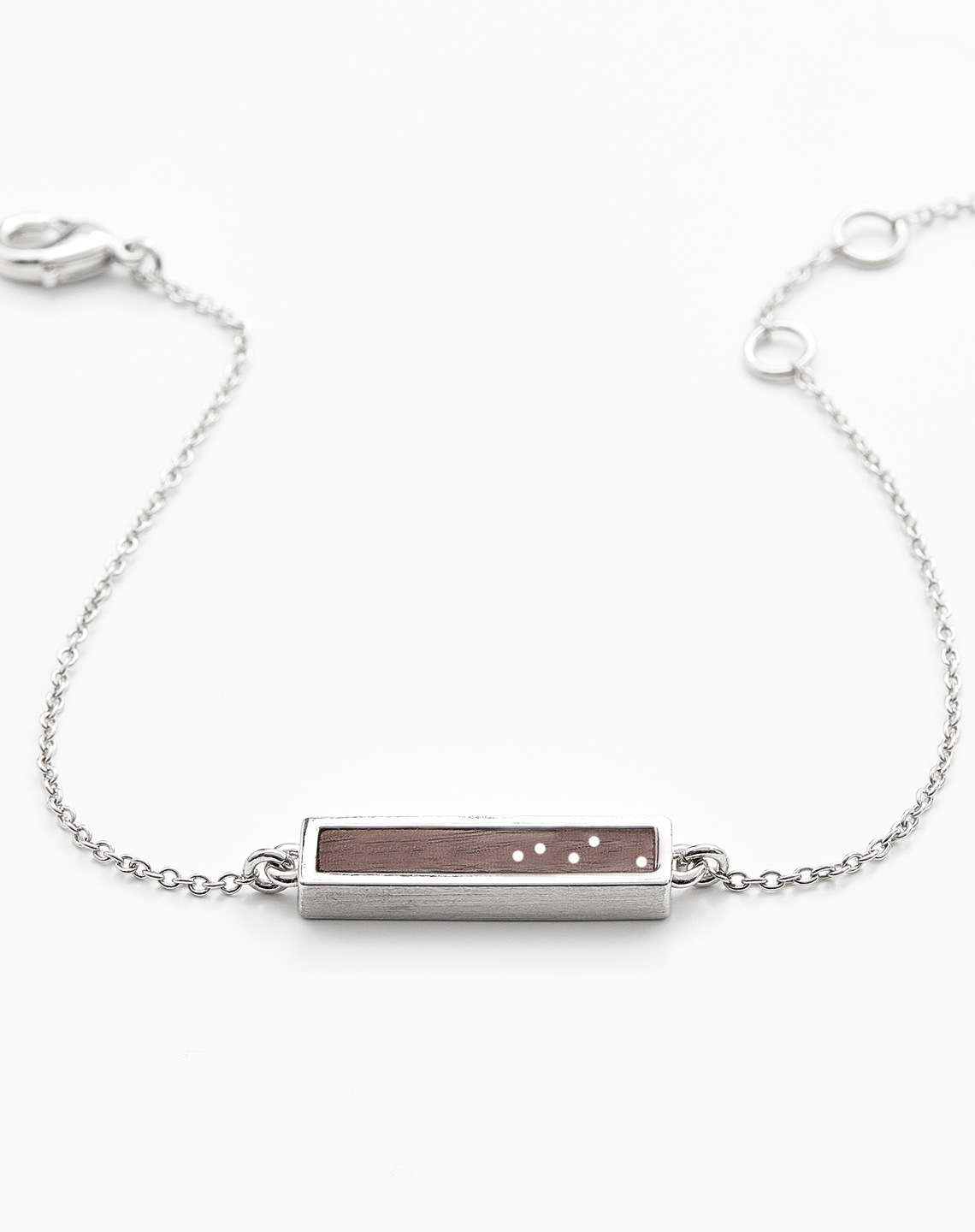 SILVER BAR INLAY BRACELET