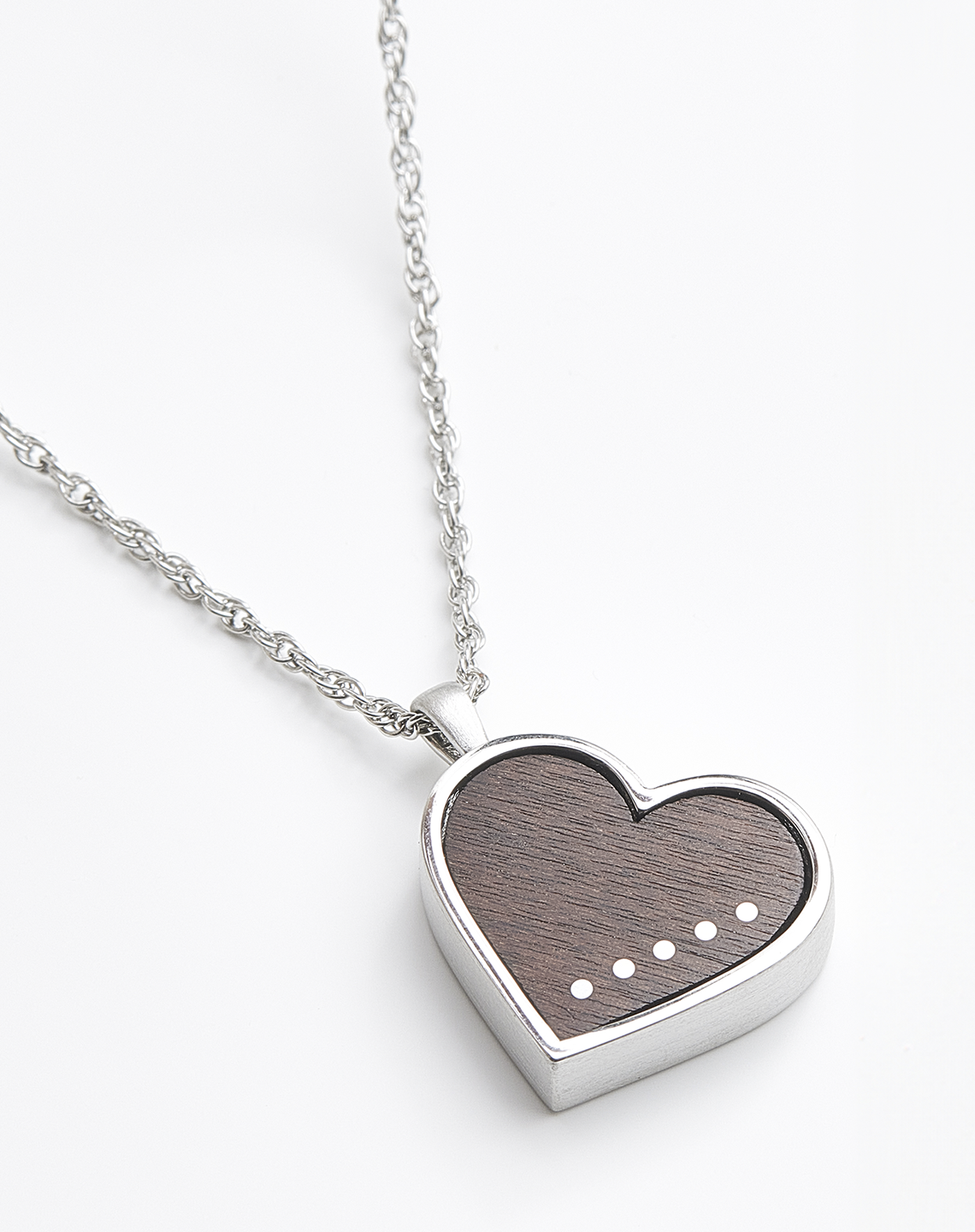 LARGE SILVER HEART INLAY