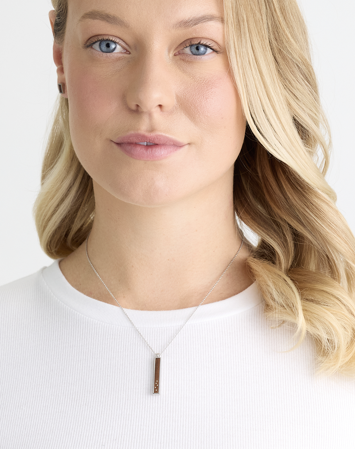 SILVER BAR INLAY PENDANT