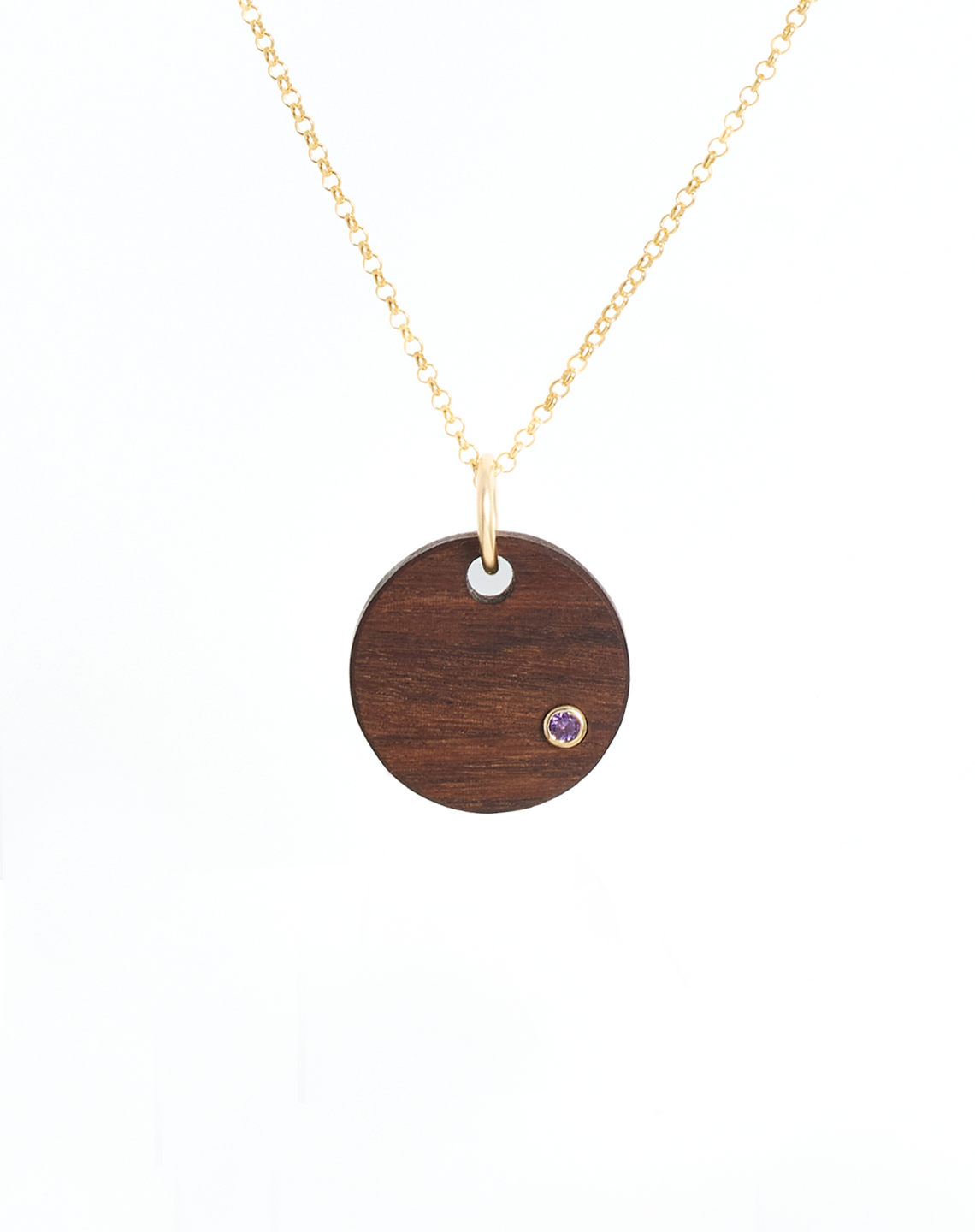 AMETHYST ROUND - Yellow Gold