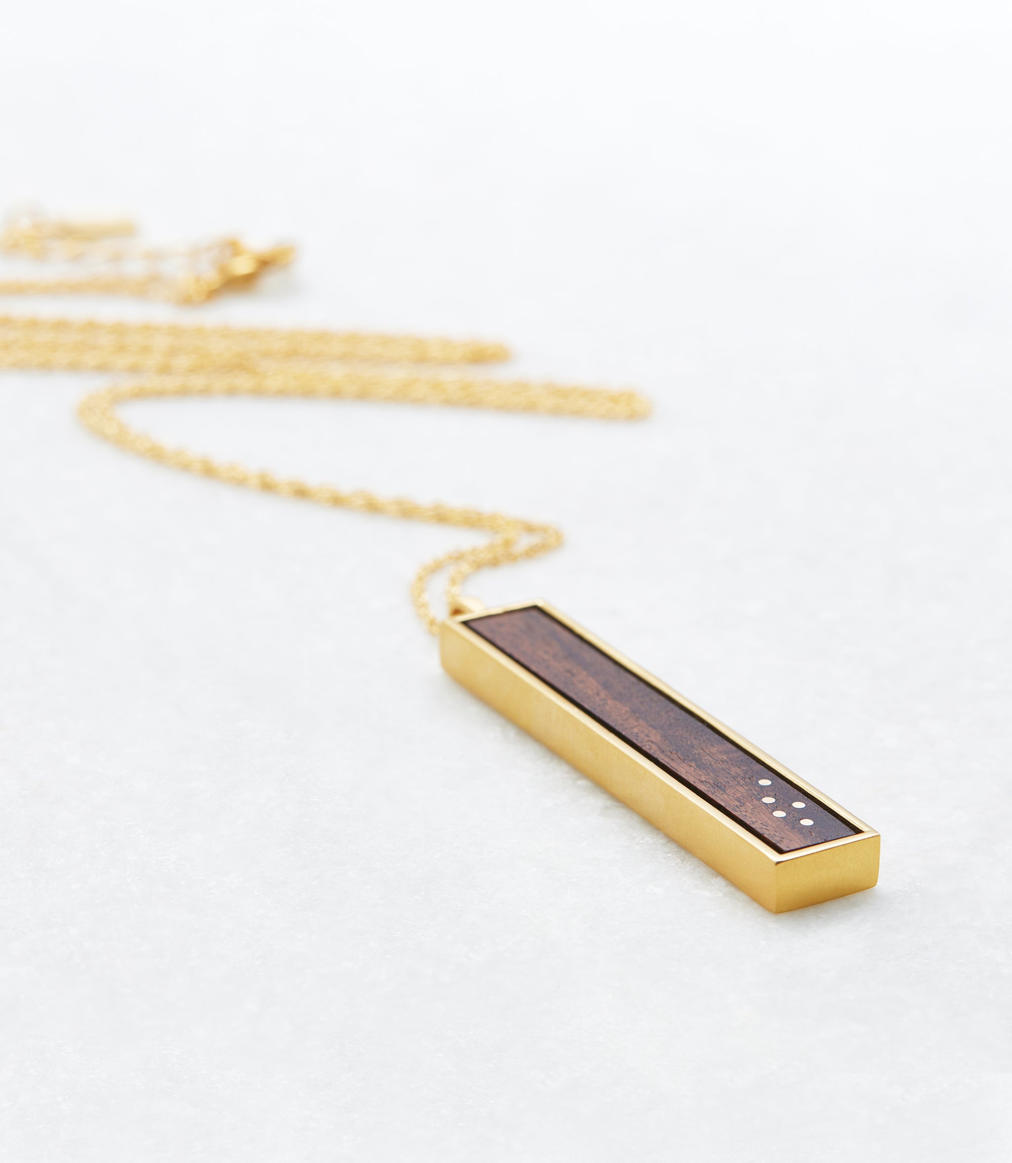 LARGE GOLD or SILVER BAR 7 INLAY - for Warren