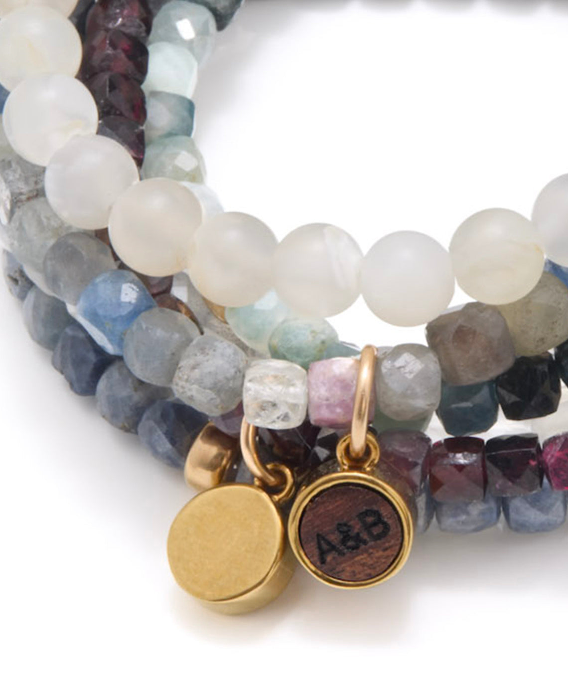 ROUND CHARM BLUE SAPPHIRE - Gold