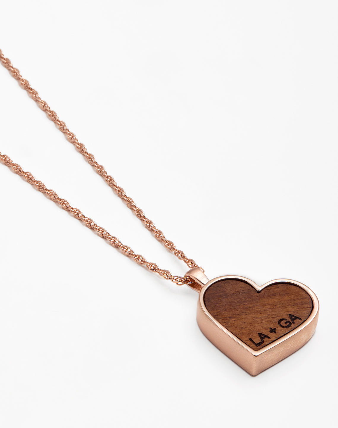 LARGE ROSE GOLD HEART