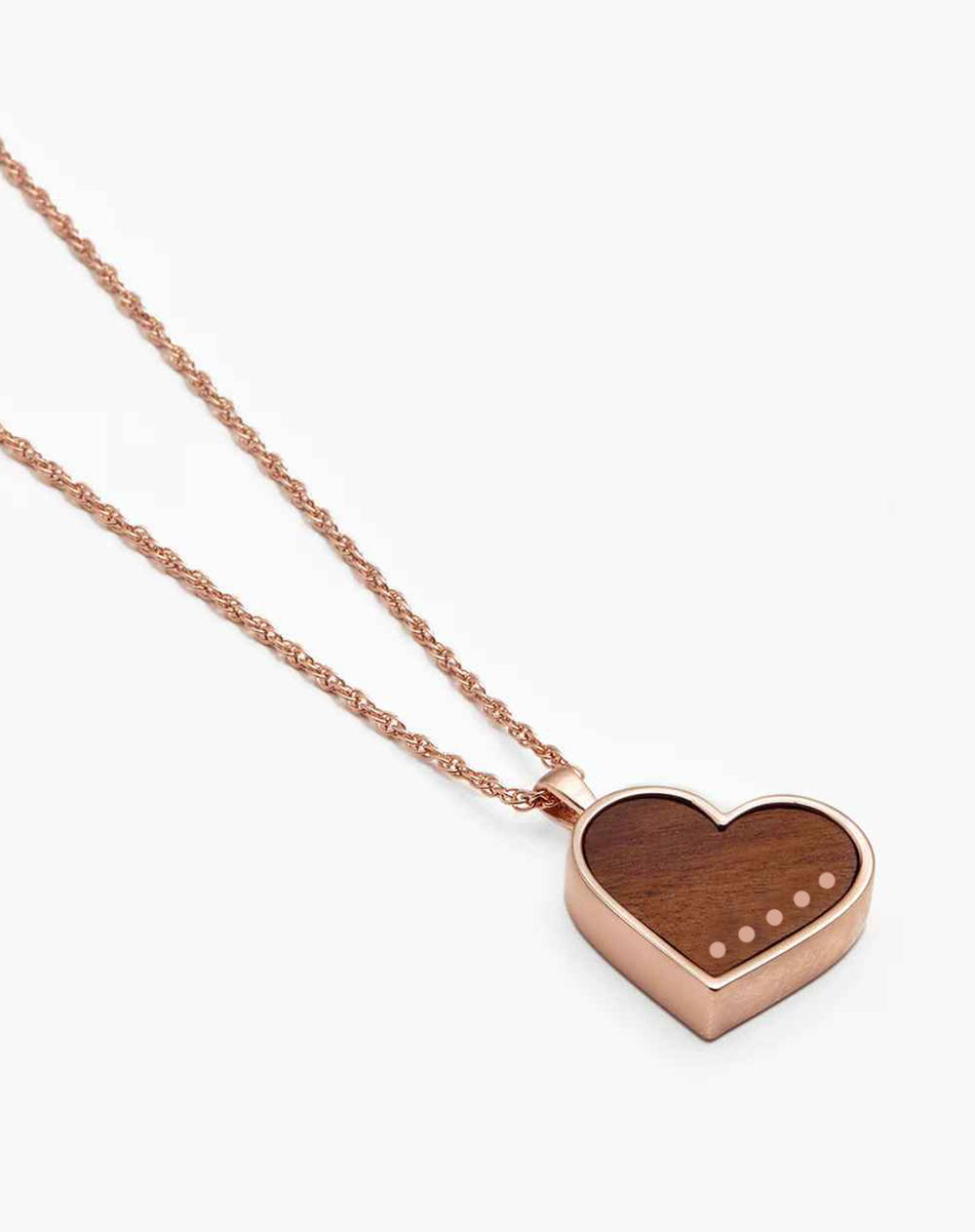 LARGE ROSE GOLD HEART INLAY