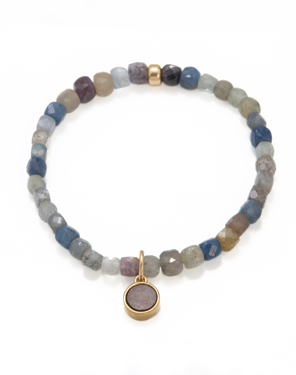 ROUND CHARM MULTI SAPPHIRE - Gold