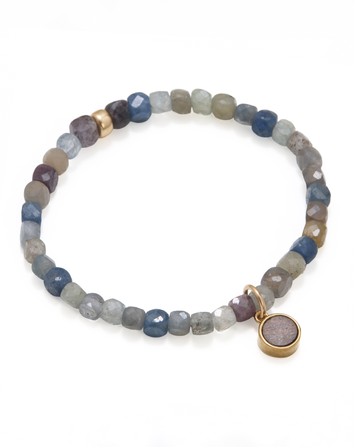 ROUND CHARM MULTI SAPPHIRE - Gold