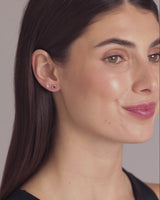 SILVER SPHERE STUD