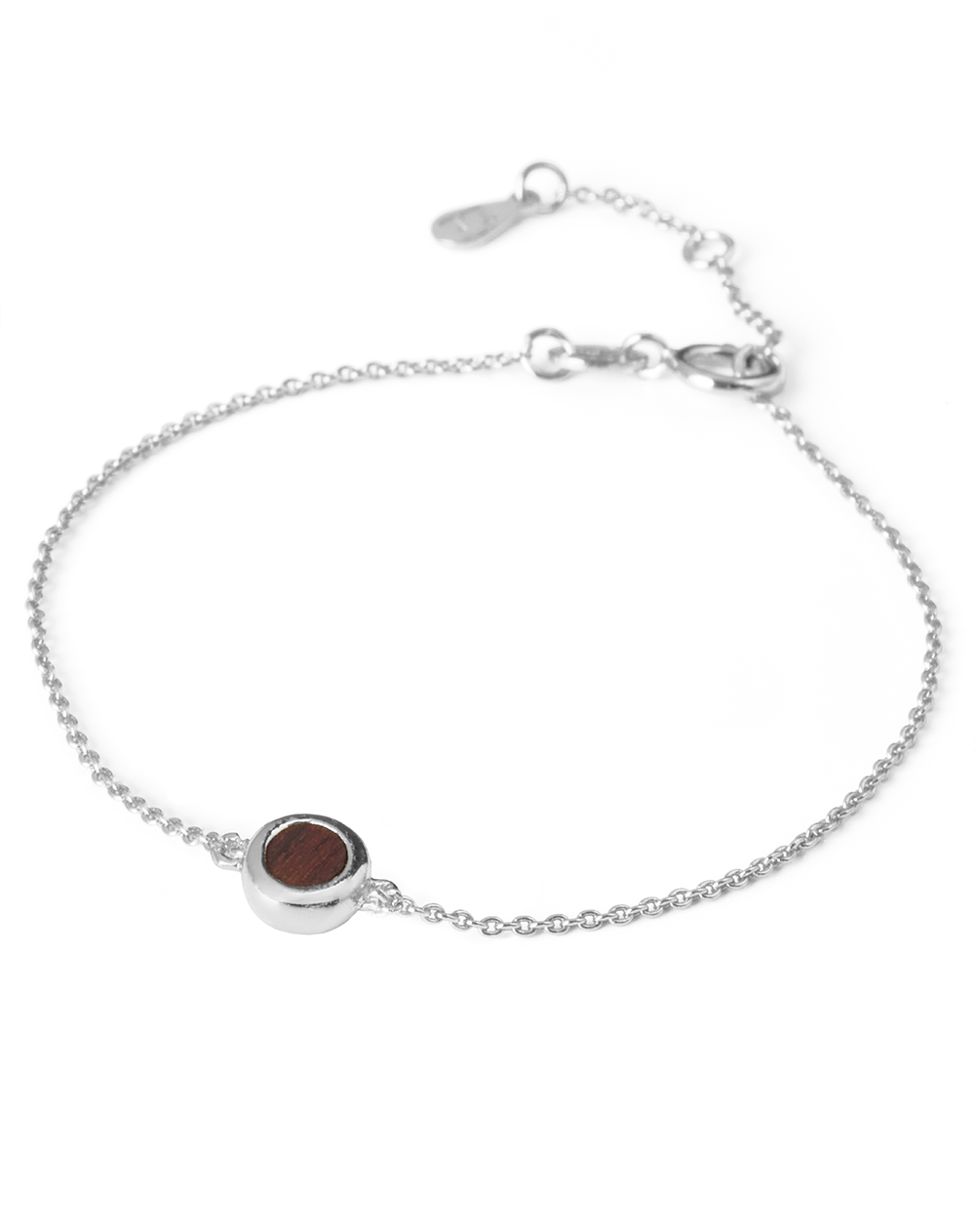 Wood & Silver Sphere Bracelet - 5th Anniversary Gift | Liel and Lentz