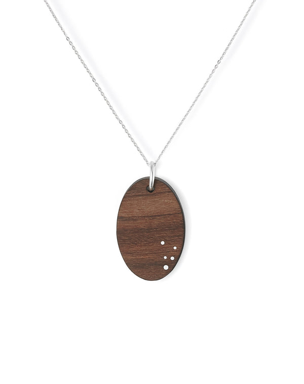 Wood Necklace - 5 Year Anniversary Gift for Wife - Wood Jewelry - Liel and Lentz